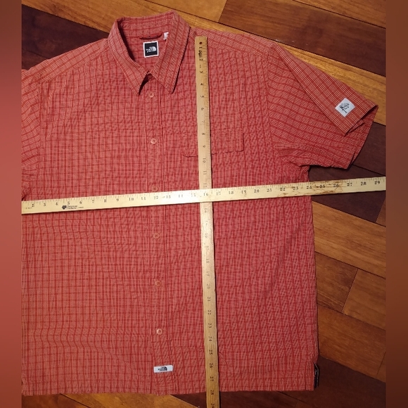 North Face Gorpcore Cotton Plaid Light Short Sleeve Button Up Shirt - L/XL - Picture 14 of 16